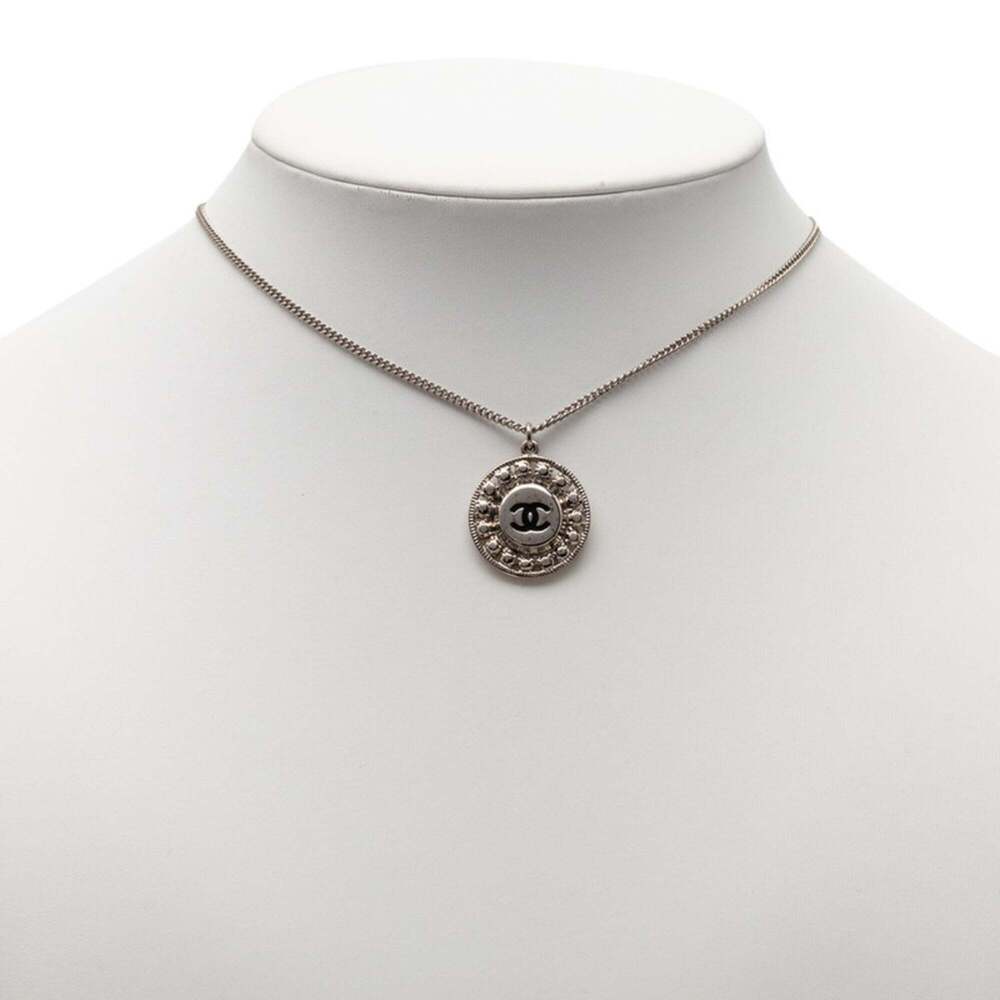 CHANEL Authentic Black Logo Necklace - Picture 6 of 6